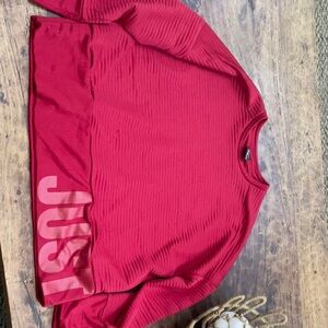 Red nike sweater womens XL